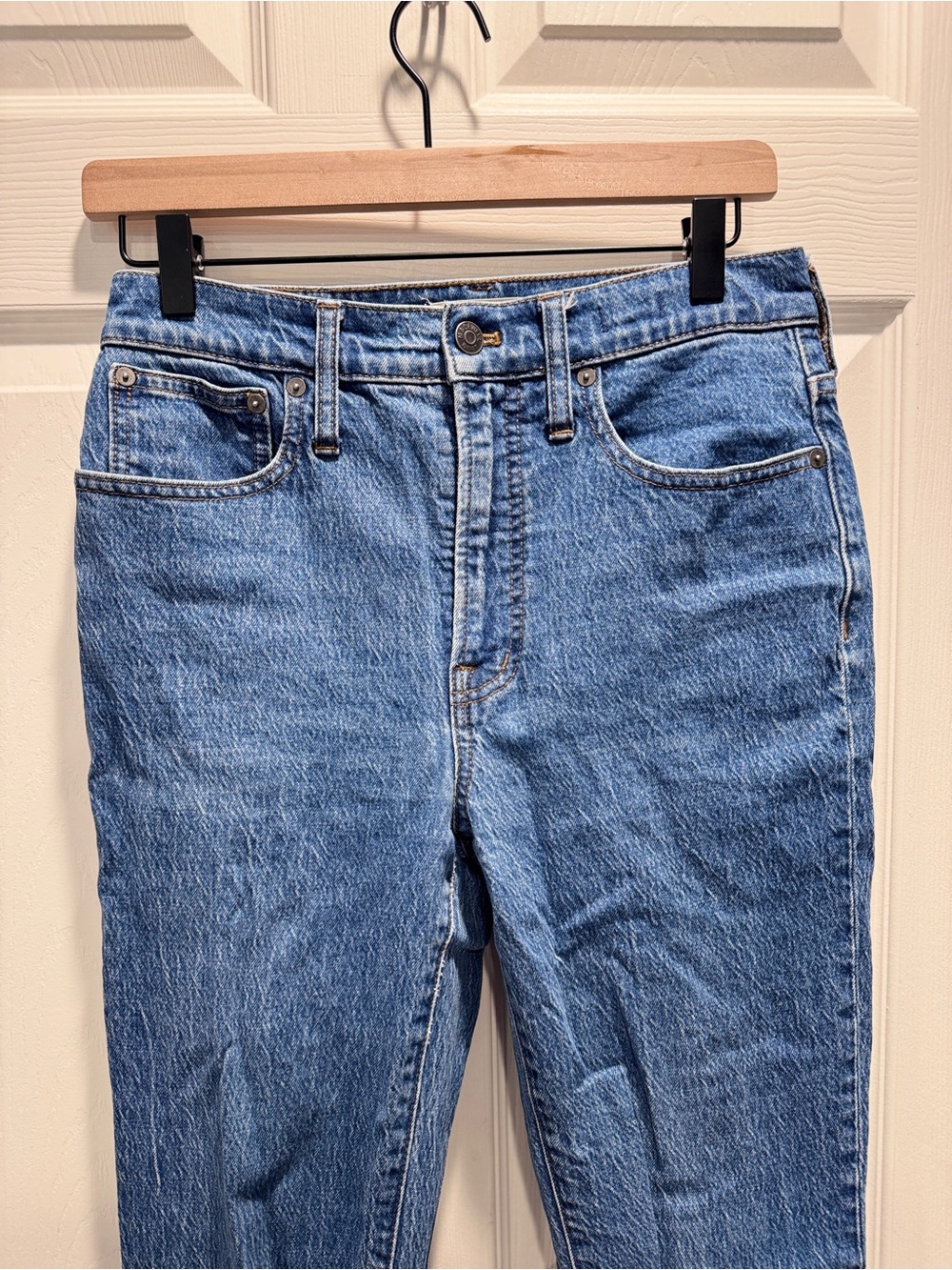 Madewell The Perfect Vintage Jean High Rise Straight Leg Blue Denim Size 27 - Picture 5 of 11